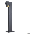 Theo pathlight, borne extérieure, simple, anthracite, gu10, 7w max, ip44