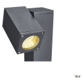 Theo pathlight, borne extérieure, simple, anthracite, gu10, 7w max, ip44