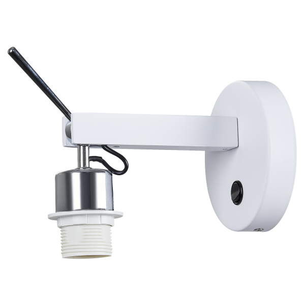 Fenda, applique intérieure, base, blanc, e27, 40w max, orientable, sans abat-jour