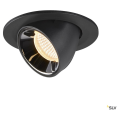 Numinos® gimble s, encastré de plafond intérieur, 20°, noir/chrome, led, 8,6w, 3000k