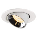 Numinos® gimble s, encastré de plafond intérieur, 55°, blanc/chrome, led, 8,6w, 3000k