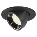 Numinos® gimble s, encastré de plafond intérieur, 20°, noir/chrome, led, 8,6w, 4000k