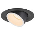 Numinos® gimble m, encastré de plafond intérieur, 55°, noir/blanc, led, 17,5w, 2700k