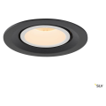 Numinos® gimble m, encastré de plafond intérieur, 55°, noir/blanc, led, 17,5w, 2700k