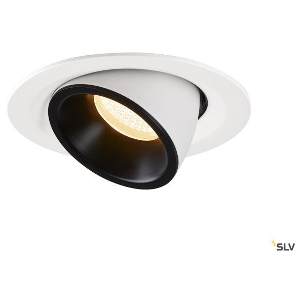 Numinos® gimble m, encastré de plafond intérieur, 20°, blanc/noir, led, 17,5w, 3000k