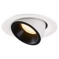 Numinos® gimble m, encastré de plafond intérieur, 20°, blanc/noir, led, 17,5w, 3000k