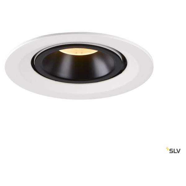 Numinos® gimble m, encastré de plafond intérieur, 20°, blanc/noir, led, 17,5w, 3000k