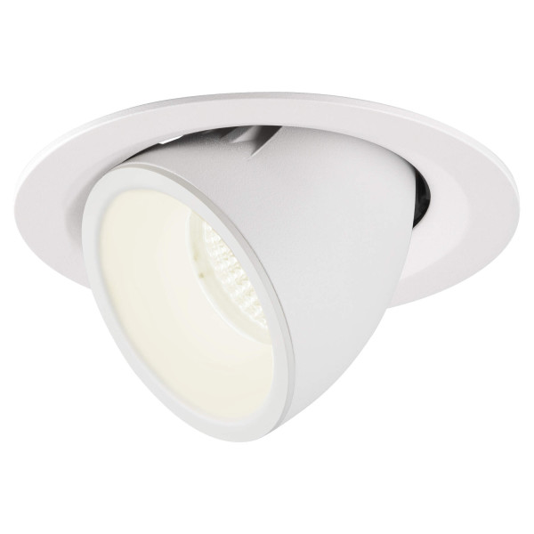 Numinos® gimble m, encastré de plafond intérieur, 55°, blanc, led, 17,5w, 4000k