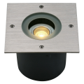 WETSY LED DISK 300, CARRE, INOX, 9W, 2700K