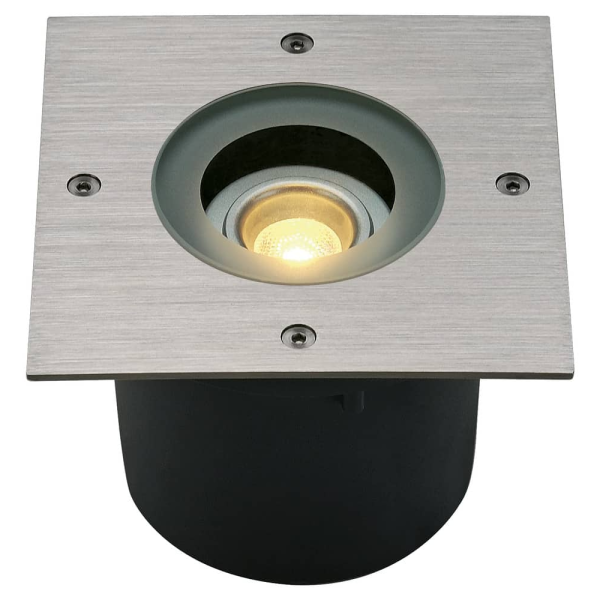 WETSY LED DISK 300, CARRE, INOX, 9W, 2700K