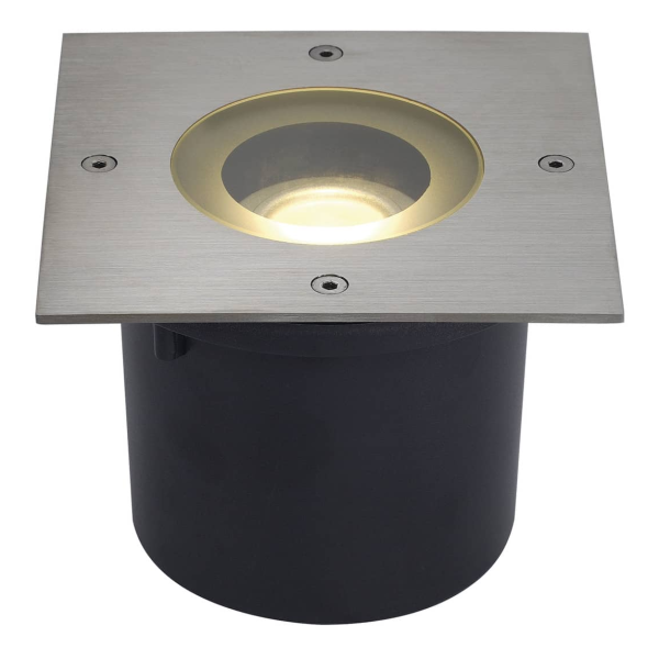 WETSY LED DISK 300, CARRE, INOX, 9W, 2700K