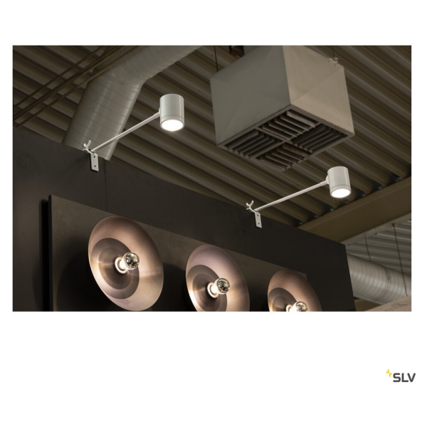 SLV by Declic ANELA LED, spot sur tige, blanc, LED 10W 3000K, 50°