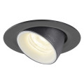 Numinos® gimble xs, encastré de plafond intérieur, 40°, noir/blanc, led, 7w, 4000k