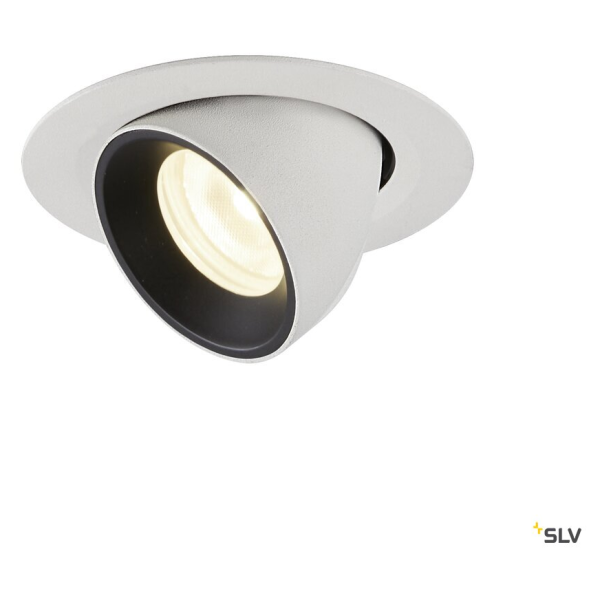 Numinos® gimble xs, encastré de plafond intérieur, 55°, blanc/noir, led, 7w, 4000k