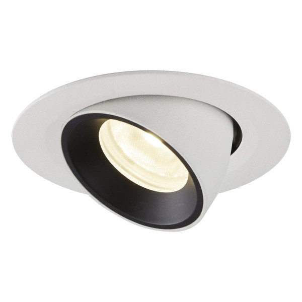 Numinos® gimble xs, encastré de plafond intérieur, 55°, blanc/noir, led, 7w, 4000k