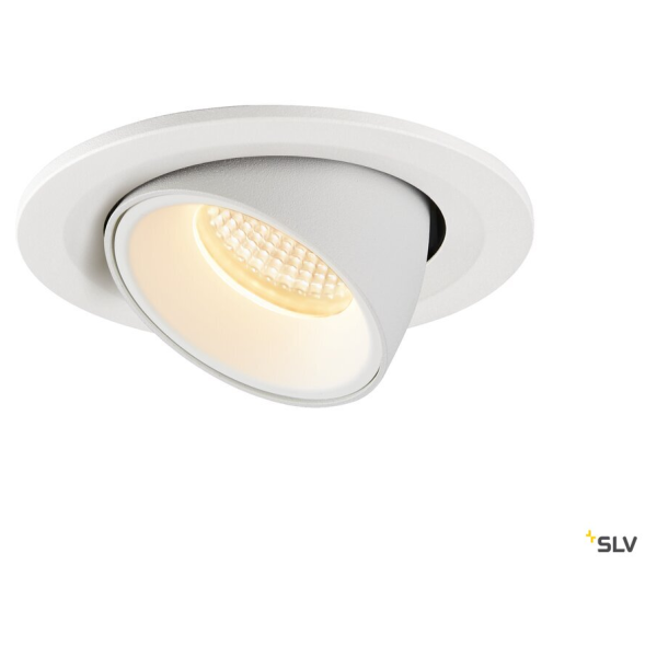 Numinos® gimble s, encastré de plafond intérieur, 55°, blanc, led, 8,6w, 3000k