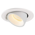 Numinos® gimble s, encastré de plafond intérieur, 55°, blanc, led, 8,6w, 3000k