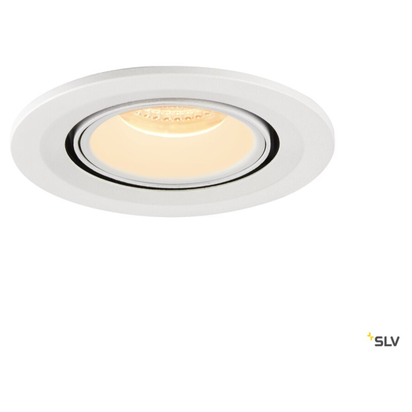 Numinos® gimble s, encastré de plafond intérieur, 55°, blanc, led, 8,6w, 3000k