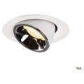 Numinos® gimble m, encastré de plafond intérieur, 40°, blanc/chrome, led, 17,5w, 3000k