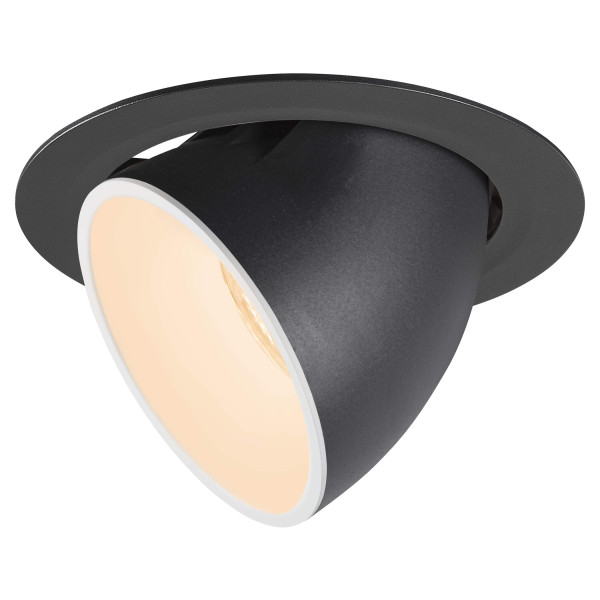 Numinos® gimble xl, encastré de plafond intérieur, 40°, noir/blanc, led, 37,4w, 2700k