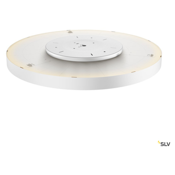 Medo 90 corona, plafonnier intérieur, rond, blanc, led, 78w, 3000k/4000k, variable triac