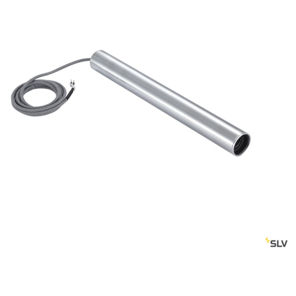 Fitu, suspension intérieure, hauteur 40 cm, alu brossé, e27, 60w max, câble nu sans patère de 2,5m