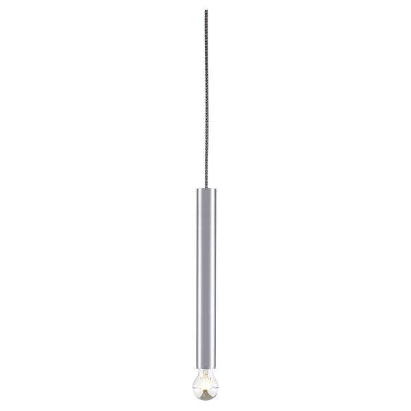 Fitu, suspension intérieure, hauteur 40 cm, alu brossé, e27, 60w max, câble nu sans patère de 2,5m