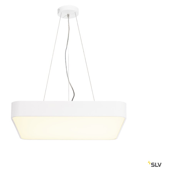 Medo 60, plafonnier intérieur, carré, blanc, led, 39w, 3000k, variable dali