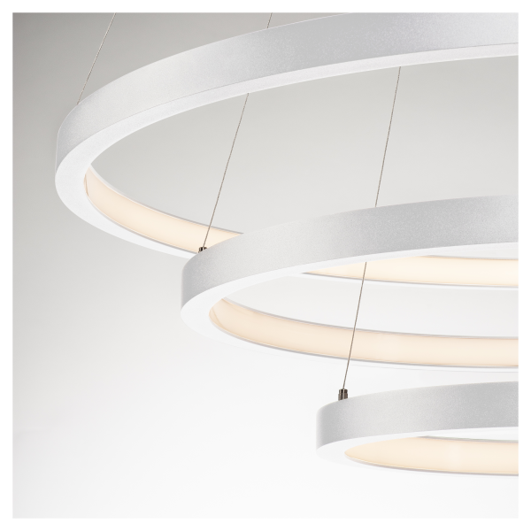 One triple, suspension intérieure, blanc, led, 65w, 3000k/4000k, variable dali