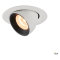 Numinos® gimble xs, encastré de plafond intérieur, 20°, blanc/noir, led, 7w, 2700k