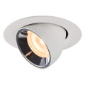 Numinos® gimble xs, encastré de plafond intérieur, 55°, blanc/chrome, led, 7w, 2700k