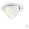 Numinos® gimble s, encastré de plafond intérieur, 20°, blanc, led, 8,6w, 4000k