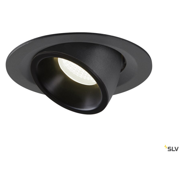 Numinos® gimble m, encastré de plafond intérieur, 20°, noir, led, 17,5w, 4000k