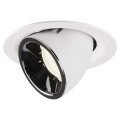 Numinos® gimble m, encastré de plafond intérieur, 40°, blanc/chrome, led, 17,5w, 4000k