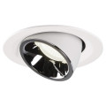 Numinos® gimble m, encastré de plafond intérieur, 40°, blanc/chrome, led, 17,5w, 4000k