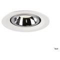 Numinos® gimble m, encastré de plafond intérieur, 40°, blanc/chrome, led, 17,5w, 4000k