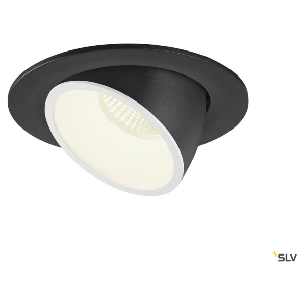 Numinos® gimble l, encastré de plafond intérieur, 40°, noir/blanc, led, 25,4w, 4000k