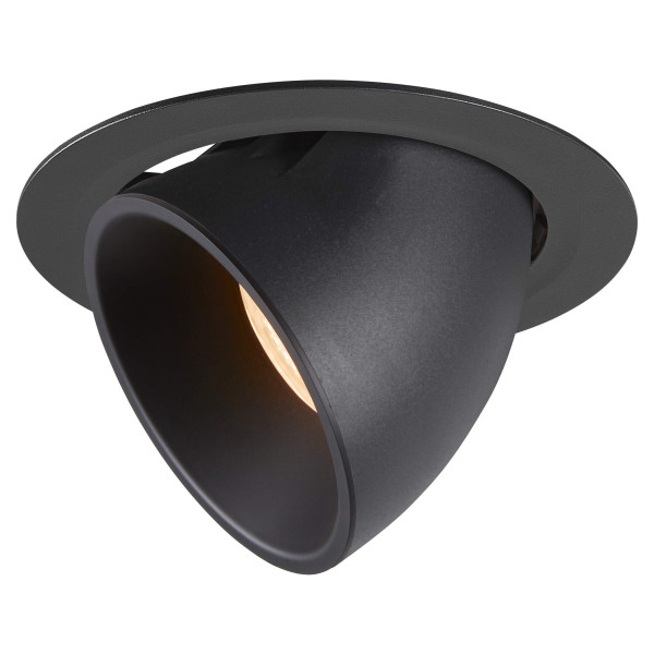 Numinos® gimble xl, encastré de plafond intérieur, 20°, noir, led, 37,4w, 2700k