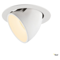 Numinos® gimble xl, encastré de plafond intérieur, 40°, blanc, led, 37,4w, 3000k