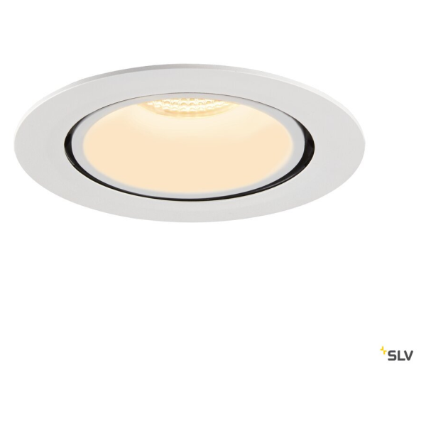 Numinos® gimble xl, encastré de plafond intérieur, 40°, blanc, led, 37,4w, 3000k