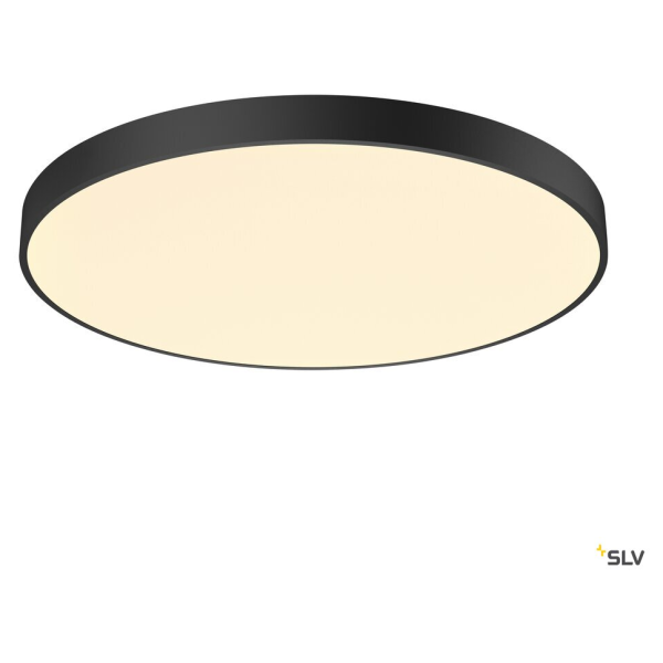 Medo 90 corona, plafonnier intérieur, rond, noir, led, 78w, 3000k/4000k, variable dali