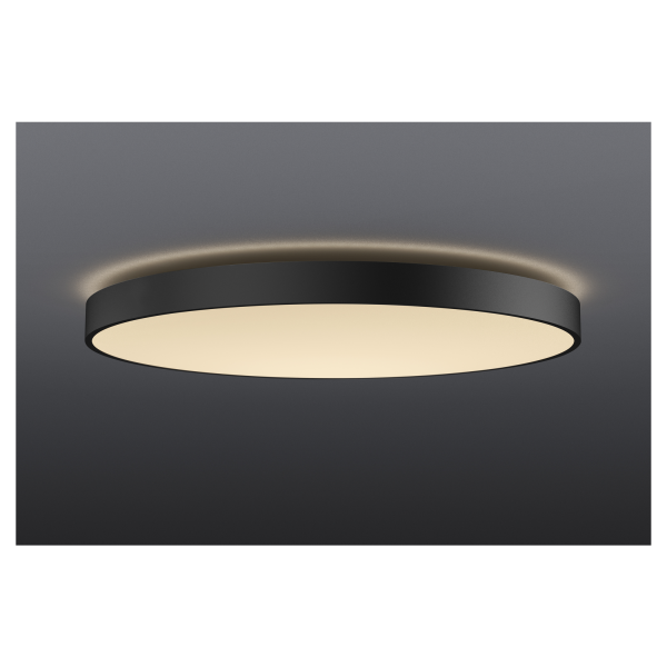 Medo 90 corona, plafonnier intérieur, rond, noir, led, 78w, 3000k/4000k, variable dali