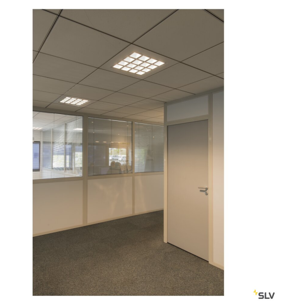 Pavano, encastré de plafond intérieur, 600x600mm, ugr<19, led, 25w, 3000k