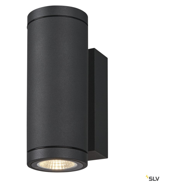 Enola, applique extérieure, rond, s, anthracite, led, 7w, 3000k/4000k, ip65, up/down