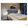 Somnila spot, applique intérieure, liseuse, version gauche, blanc, led, 13w, 3000k, avec port usb