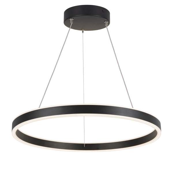 One 60, suspension intérieure, up/down, noir, led, 25w, 3000/4000k, interrupteur cct, variable dali