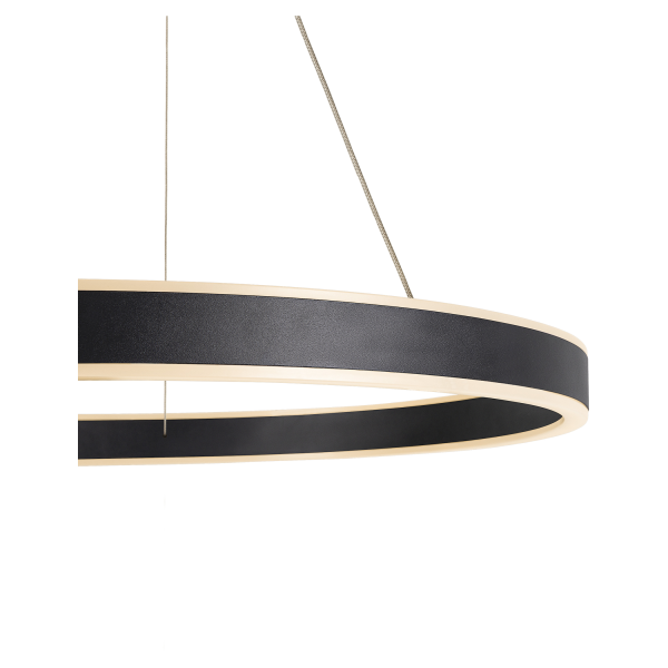 One 60, suspension intérieure, up/down, noir, led, 25w, 3000/4000k, interrupteur cct, variable dali