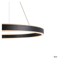 One 60, suspension intérieure, up/down, noir, led, 25w, 3000/4000k, interrupteur cct, variable dali