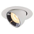 Numinos® gimble xs, encastré de plafond intérieur, 20°, blanc/chrome, led, 7w, 3000k