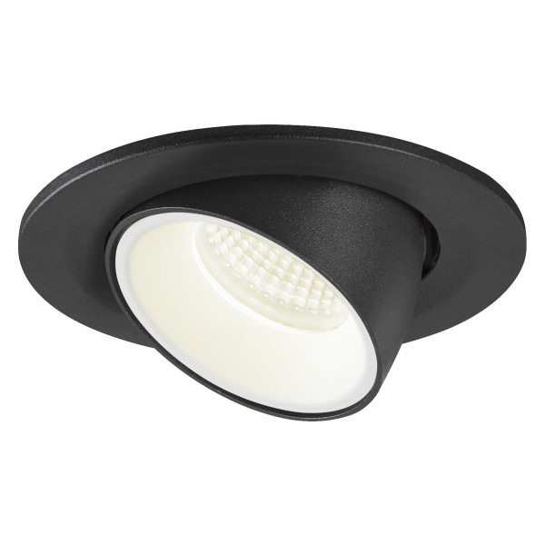 Numinos® gimble s, encastré de plafond intérieur, 20°, noir/blanc, led, 8,6w, 4000k